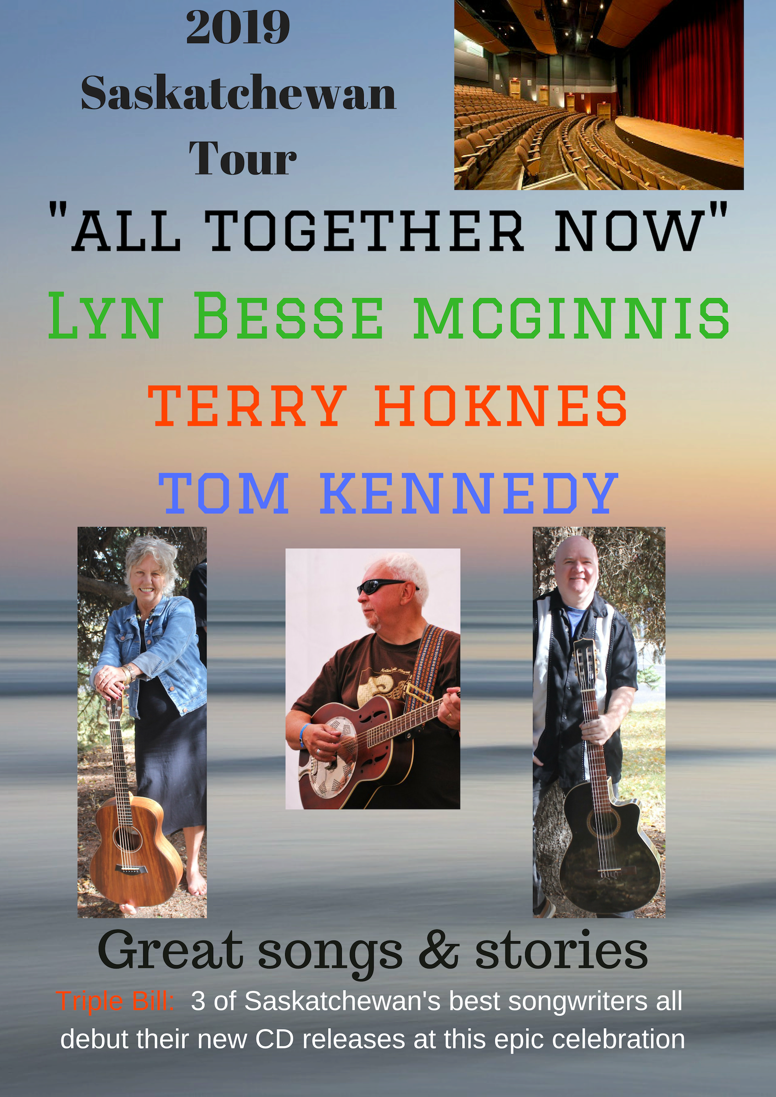 All Together Now Trio Band Poster Music