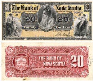 CanadaBill1896BankOfNovaScotia20Dollar