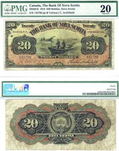 CanadaBill1918BankOfNovaScotia20Dollar