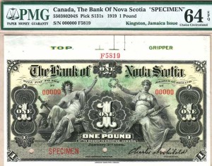CanadaBill1919BankOfNovaScotiaJamaica1Pound