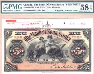 CanadaBill1920BankOfNovaScotia5Dollar