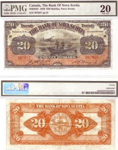 CanadaBill1929BankOfNovaScotia20Dollar